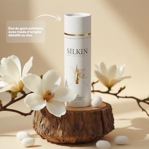 SILKIN BODY (Gant Exfoliant en Soie Corps et Visage, 1 an d'utilisation)