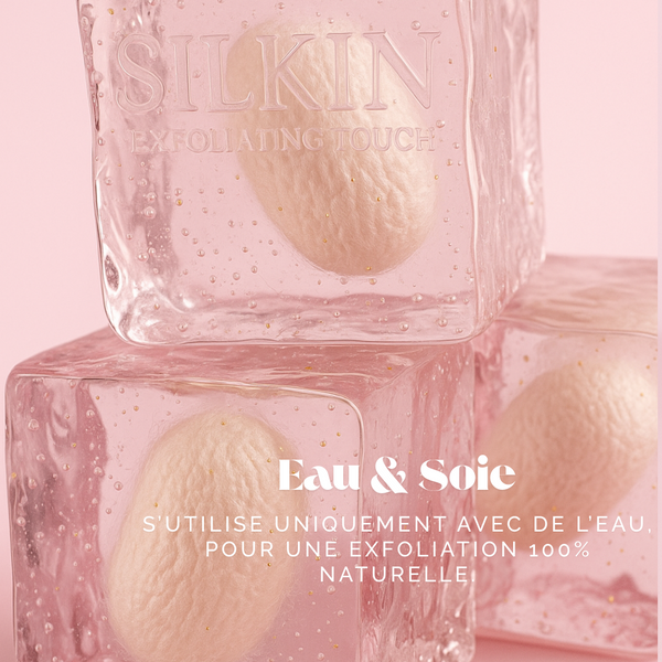 SILKIN BODY (Gant Exfoliant en Soie Corps et Visage, 1 an d'utilisation)